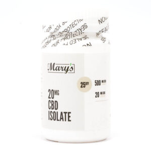 20mg CBD Isolate Capsules (Mary's Edibles)