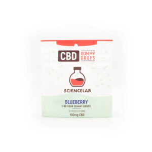 Blueberry CBD Sour Gummy Drops 100mg (Science Lab)