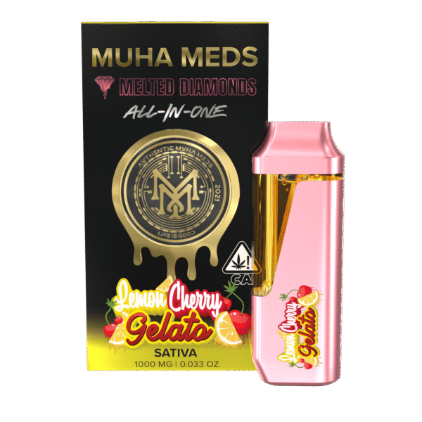 Muha Meds Melted Diamonds All In One Lemon Cherry Gelato Sativa
