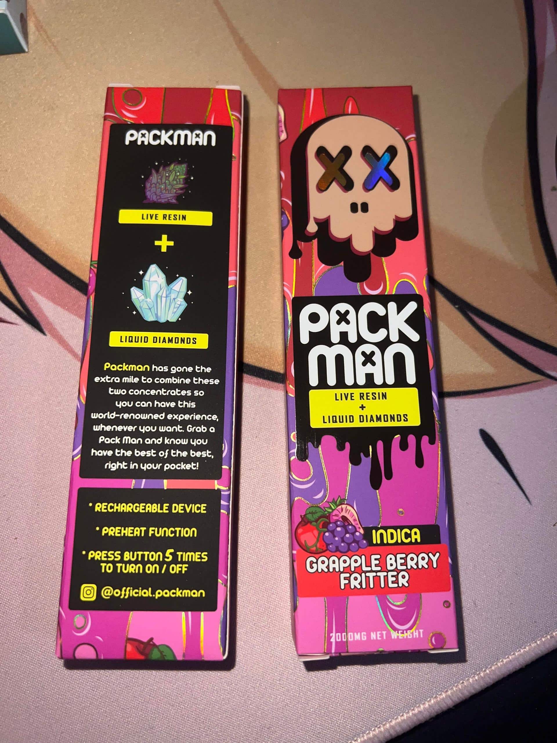 Packman Indica 2g Vape Carts – Alien